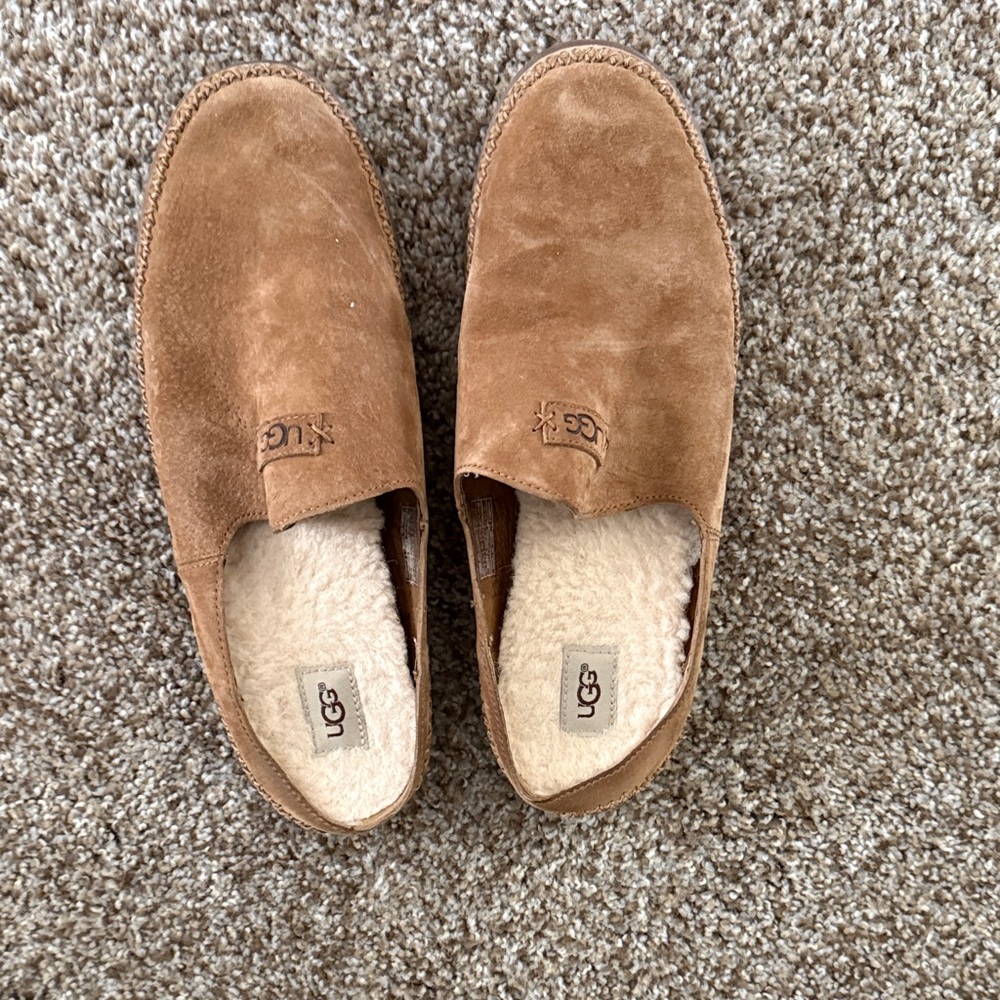 UGG Women's Tan Suede Slippers